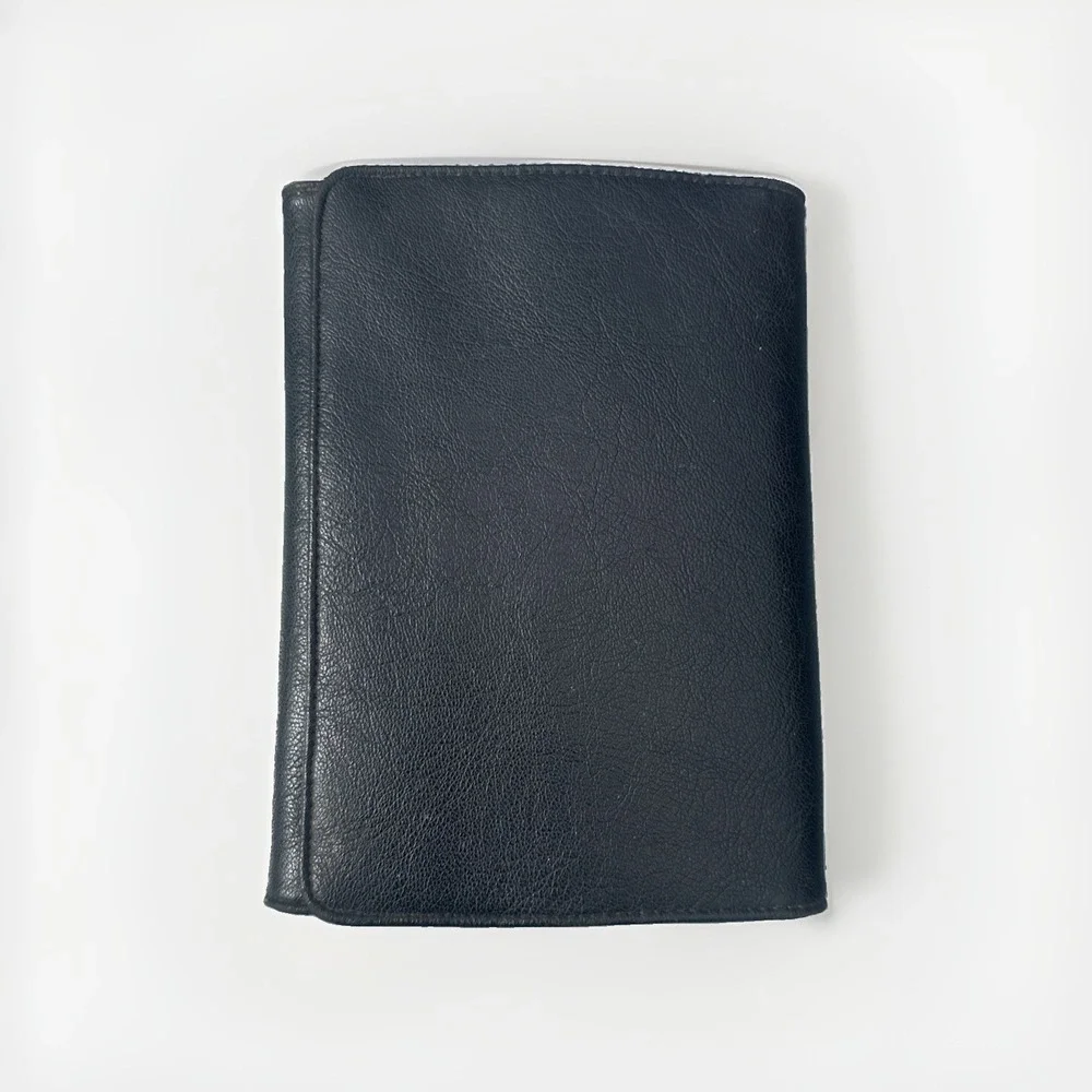 Colibri‎ Leather 4 Cigar Case Holder RARE Spain Black With Original Cutter